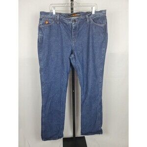 Wrangler FR Jeans Mens 40X34 Bootcut HRC2 2112 Fire Resistant Blue Denim